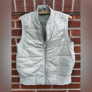 Lululemon Gray Reversible Puffer Vest Size S